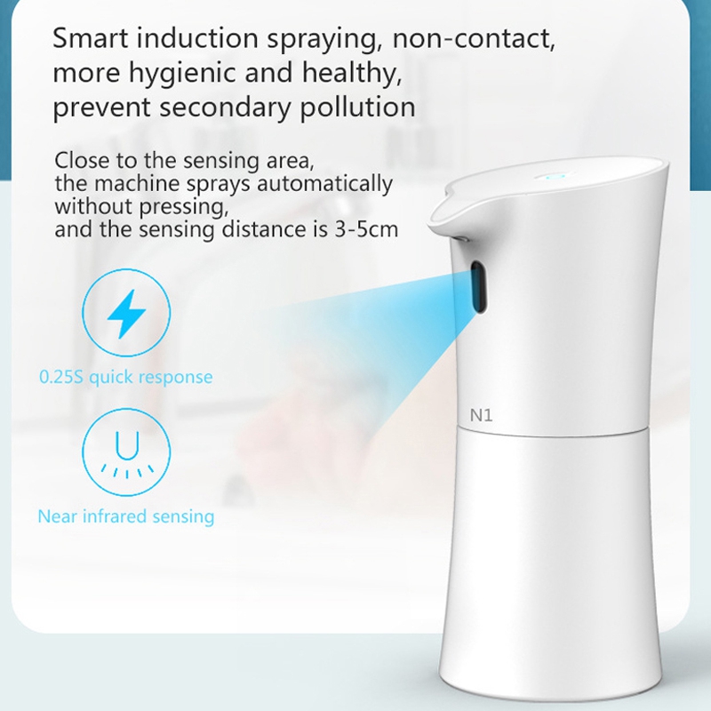 

Soap Dispenser Infrared Automatic Sensor Hand Cleaner, Spray Type Hand Washer for Home, Office, School