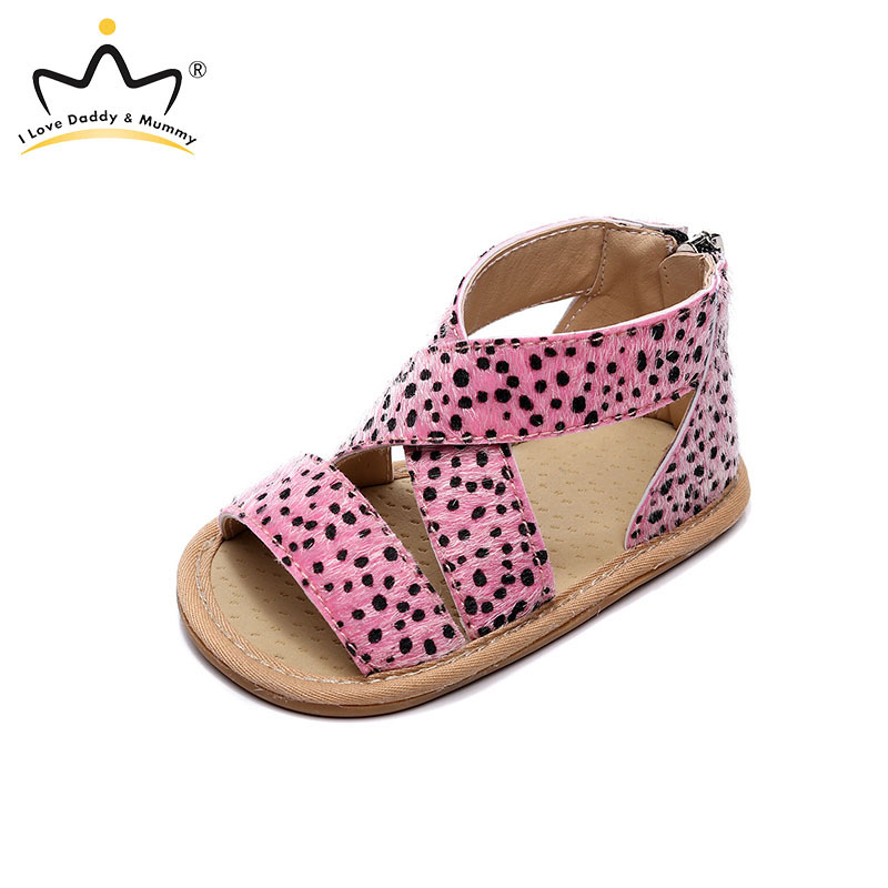 

New Leopard Print Summer Baby Shoes Boy Girl Sandals Non-slip Baby Sandals chaussure fille, Black