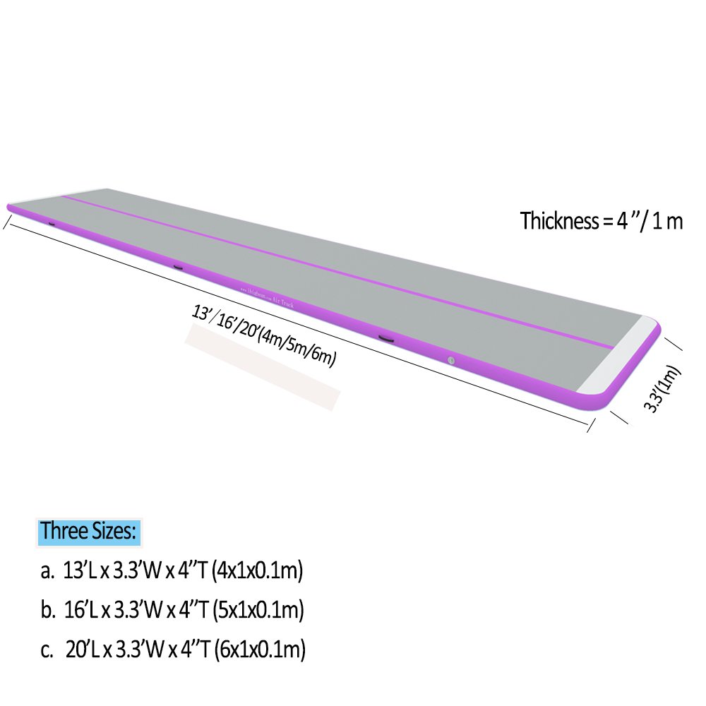

tumble track mats 4x1x0.1m air track factory prices inflatable for home use yoga with pump ing