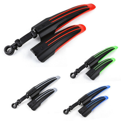 

4 Colors 2pcs Mountain Bike Mud Guard Front Rear Bike Tool Cycling Bicycle Fenders Wings Mud Guard Accessories Durable Universal