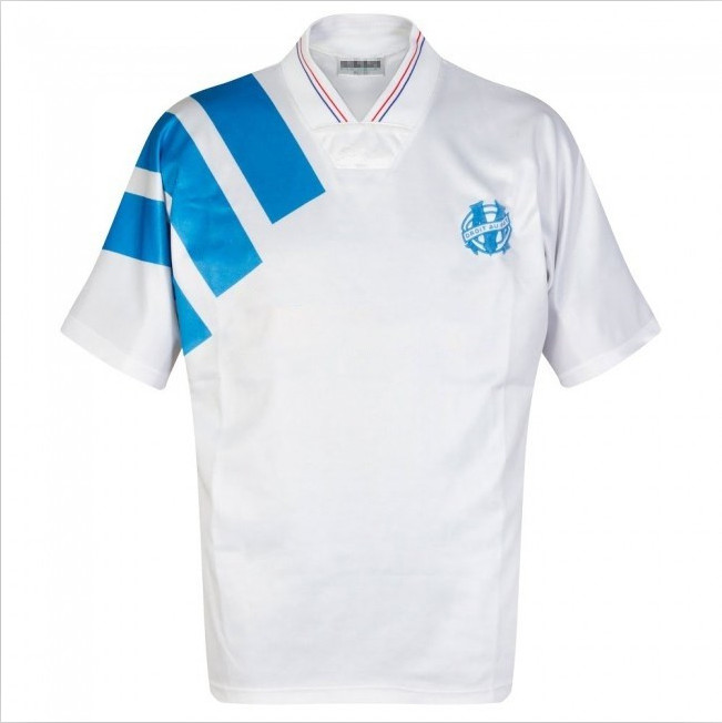 

Retro 1992/93 Desailly Deschamps Voller Pele Boli Om Soccer Jerseys Vintage Kit Classic Shirt, Without sponsor