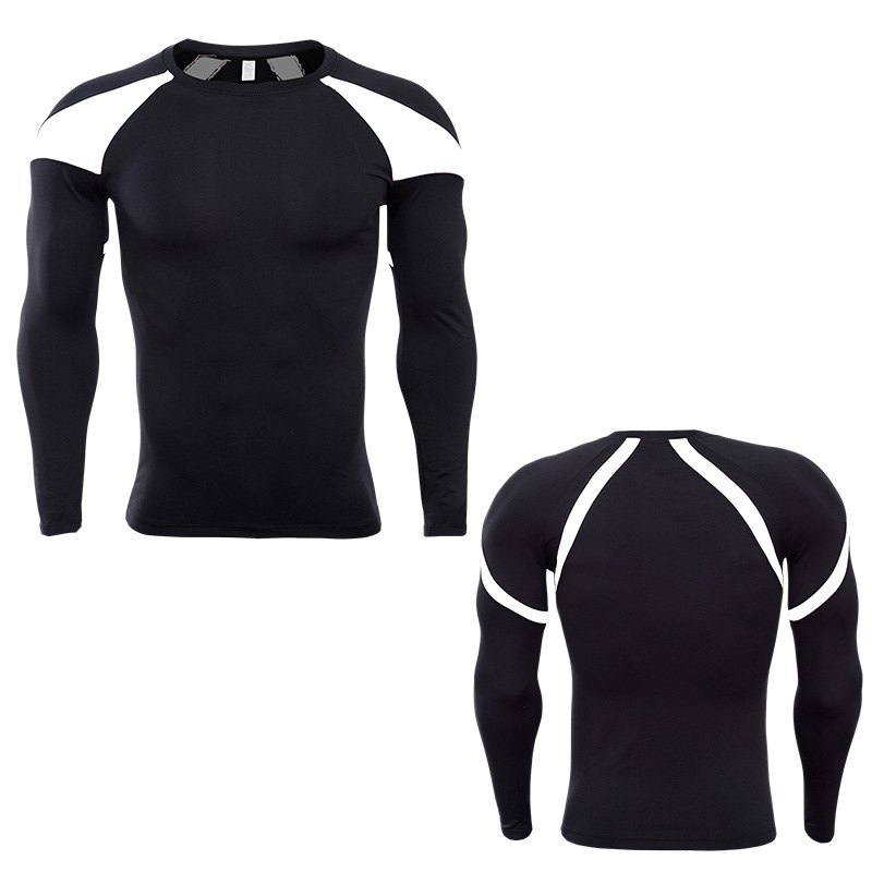 

Mens men Fitnes Wear long Trainig Tops Slim Long T-Shirts Leter Print Tshirts Homes Rning Joger Activ Tshirts Brthable Spring Clothin, Colour 3