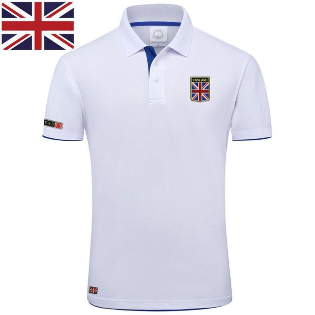 

Polo Brand Summer Short Sleeve Polo Shirt Man Fashion Union Flag Embroidery Casual Men 'S Polo Shirts Cotton Tops Designer, Color 1