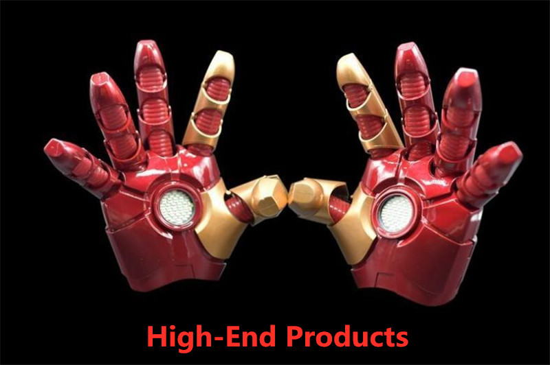 Endgame Iron-Man Titanium Gloves Cosplay Luminous Mitten Halloween Avengers 4