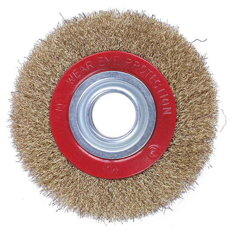 

Wire Brush Wheel for Bench Grinder Polish + Reducers Adaptor Rings,6inch 150Mm