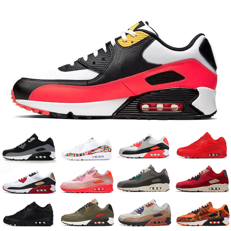 

men women running shoes camo orange premium brown neon triple black white yellow grape mens trainers sports shoes sneakers runner, 6 infrared