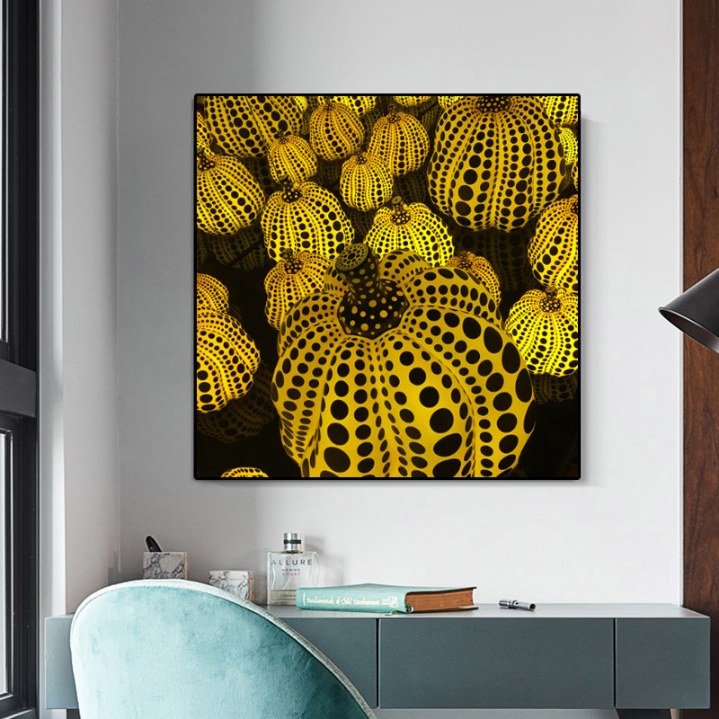 

Yellow Pumpkin-2 Canvas Painting Modern Wall Art Painting Largel Pictures for Living Room Cuadros Home Decor 191004