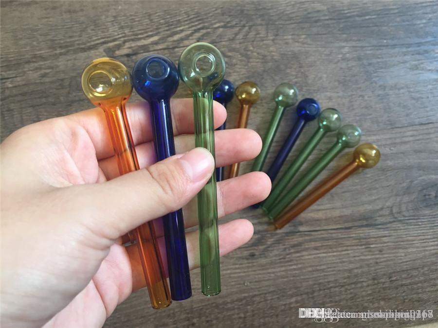 

Glass pipe Oil Burner Clear Glass Tube Oil Nail Pipe water smoking Pipe for glass water hookah