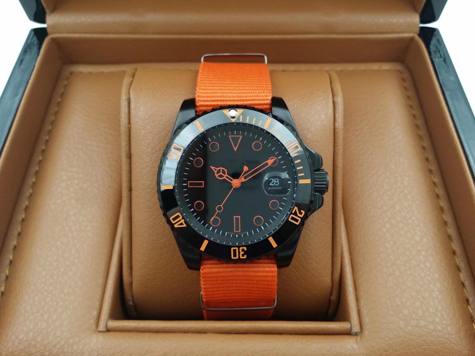 

Ceramic men's designer mechanical stainless steel case luxury 2813 automatic movement men brand watch. With canvas or silicone strap wa