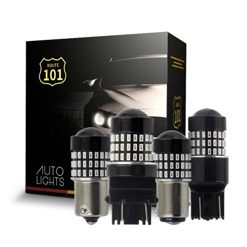 

Route101 1156 P21W PY21W 1157 7440 7443 T20 3157 White Red Amber LED Bulb for Car DRL Parking Reverse Brake Turn Signal Light, As pic