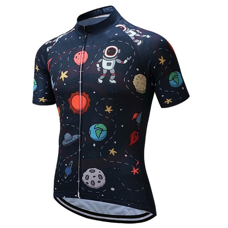 

2020 Men' Cycling Jersey Shirts Alien astronaut ropa ciclismo Riding bike jerseys mtb Team Maillot breathable Cycling Clothing, Cd8046