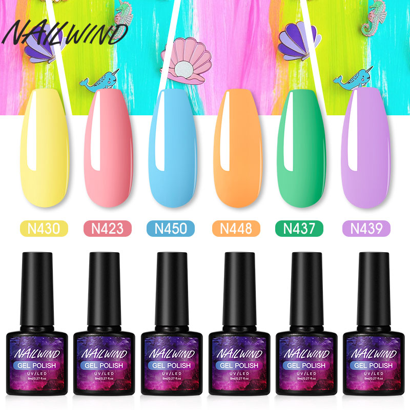 

NAILWIND Nail Polish Set Gel Hybrid Varnish Soak Off UV Gel LED Semi Permanent All For Manicure Nail Art Decoration Poly kit
