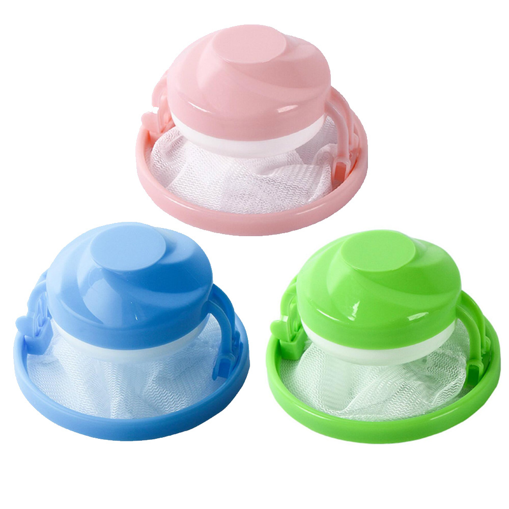 

Home Float Washing Machine Mesh Bag Filter Clothes Hair Removal Device Hair Sucker Housekeeping Laundry Ball Plastic Round Filter