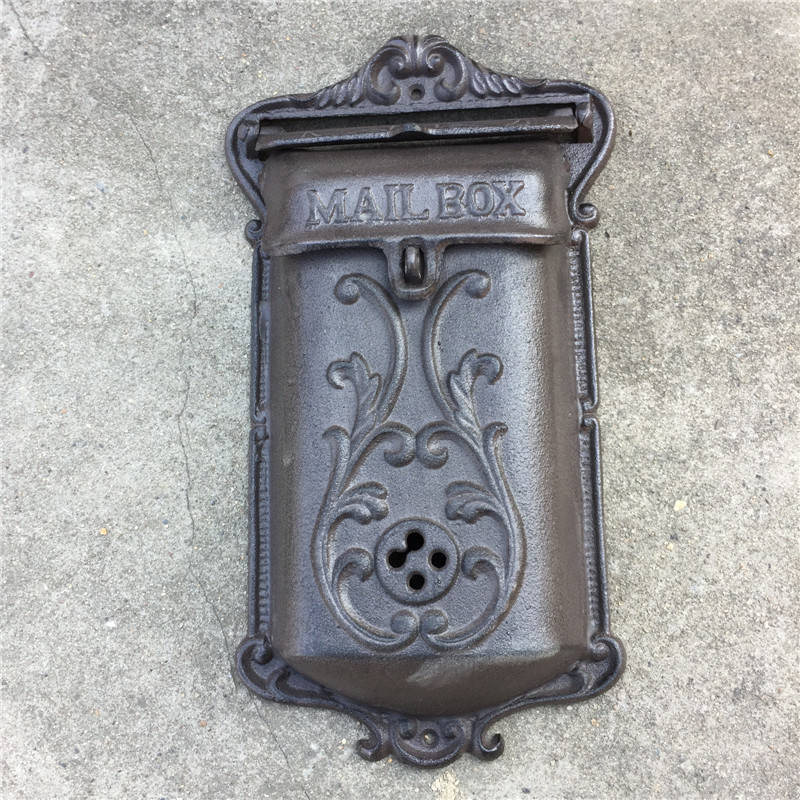 

Metal Mailbox for Home Cast Iron Mail Box Post Box Wall Mounted Apartment Outdoor Garden Decoration Vintage Ornaments Cast Iron Letter Box