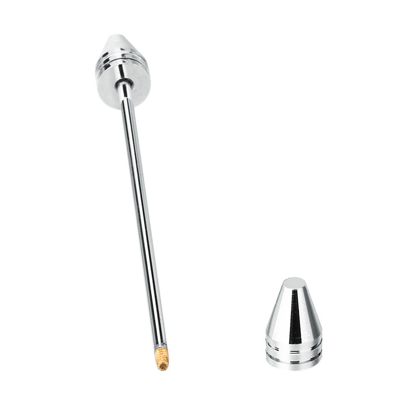 

Pins, Brooches 6*68MM Men's Shirt Word Brooch Simple High-end Silver-color Collar Pin Tapered Rod French Collars Pins Gifts For Men