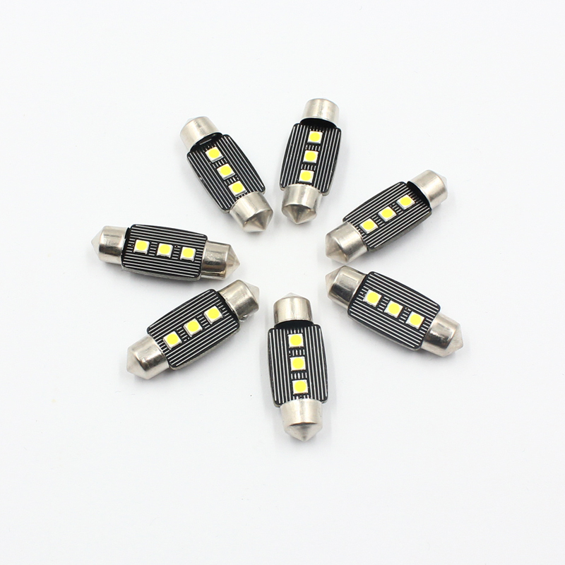 

Rockeybright 12V 31mm 36mm 39mm 42mm Festoon Car LED Light Lamp 3SMD Dome Map Bulb Light 31mm canbus error free Festoon C5W lamp