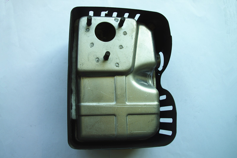 

Muffler w/ cover for Mitsubishi GM182 GT600 6.0HP engine motor exhaust heat shield silencer & guard shroud complete