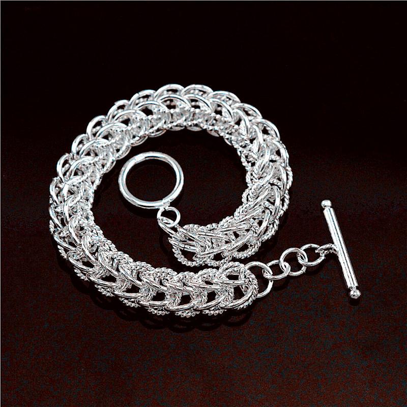 

Charm Bracelets Silver Bracelet Domineering Men's Jewelry Chain