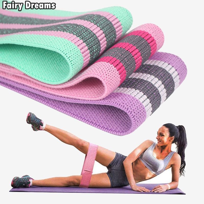 

Gym Fitness Equipment Resistance Band Circle Ring Elastic Tension Belt Set, Red