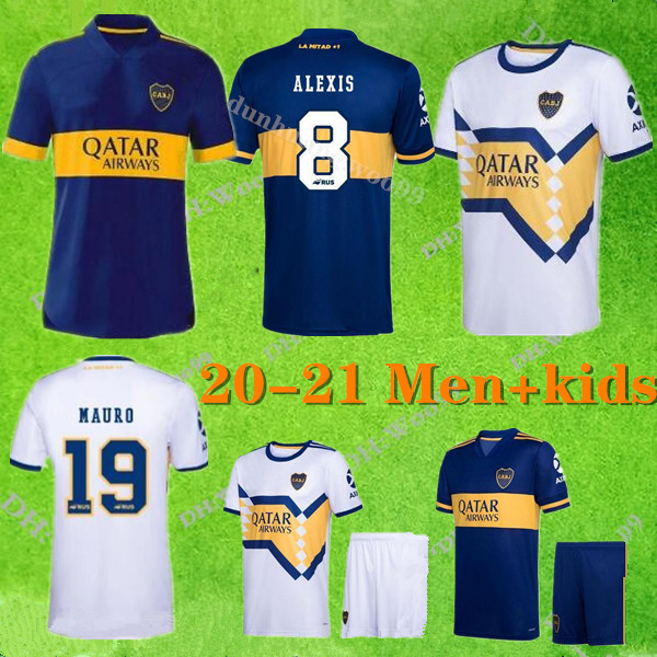 2020 2021 Boca Juniors soccer Jersey Home Away Boca Juniors GAGO OSVALDO CARLITOS PEREZ DE ROSSI TEVEZ PAVON JRS MEN+KIDS football shirt