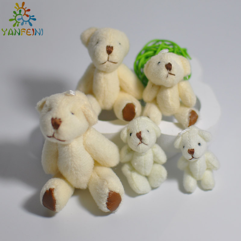 mini flocked teddy bears in bulk