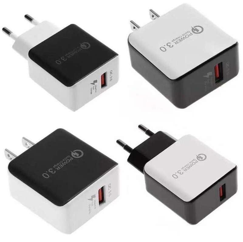 

QC 3.0 Fast Wall Charger USB Quick Charge 5V 3A 9V 2A Travel Power Adapter Fast Charging Charger adapter for Samsung s5 s8 Note 4 5 HTC