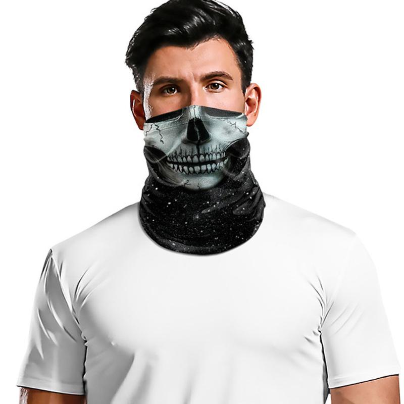 

Skull Printed Motorcycle Neck Tube Ski Scarf Balaclava Cycling Bicycle Anti-UV Anti-dust Headwear Outdoor Ride Neck Mask