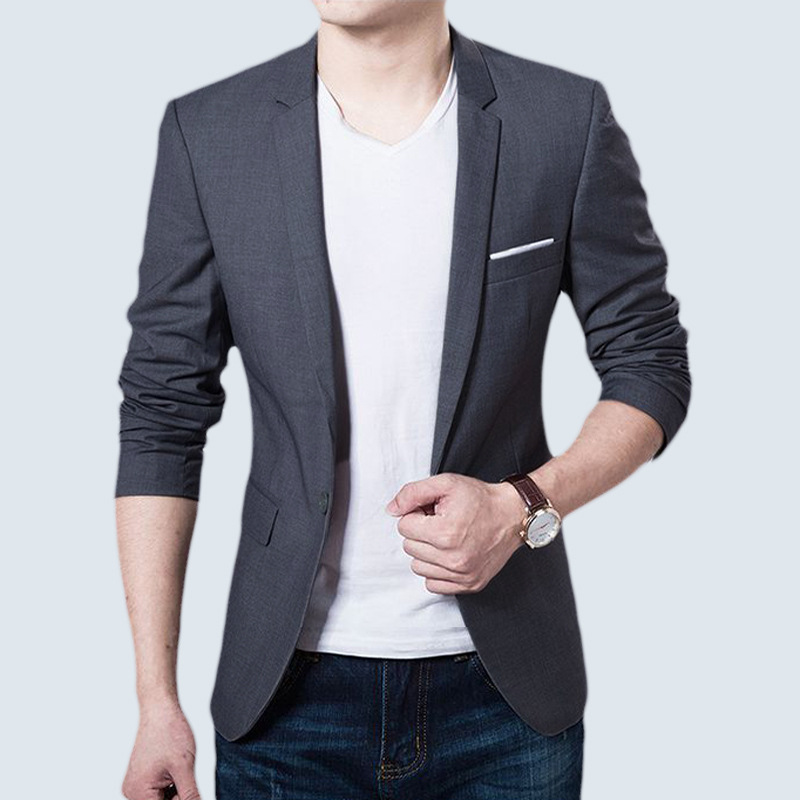 

Zogaa 2019 New Men' Casual Suit Male Slim Men' Suit Jacket Male Korean Version Small Clothing Hot Sale, Black