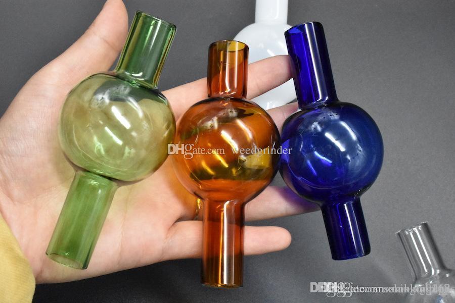 Big XXXL 50mm Universal glass carb cap smokng accessories For Flat Top Quartz Banger Nails Glass Water Bongs-image-538281196