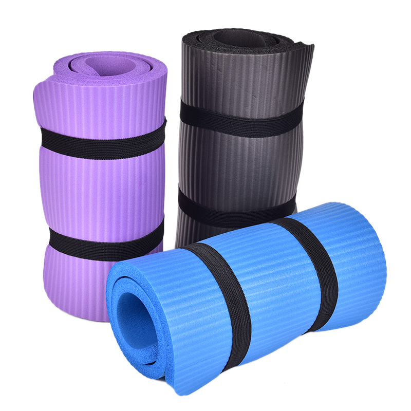 

60x25x1.5cmGym Soft Pilates Mats Non-Slip Yoga Knee Pad Cushion Elbow Sport Mat Foldable Pads Indoor Body Building Thickess 1pc, Black