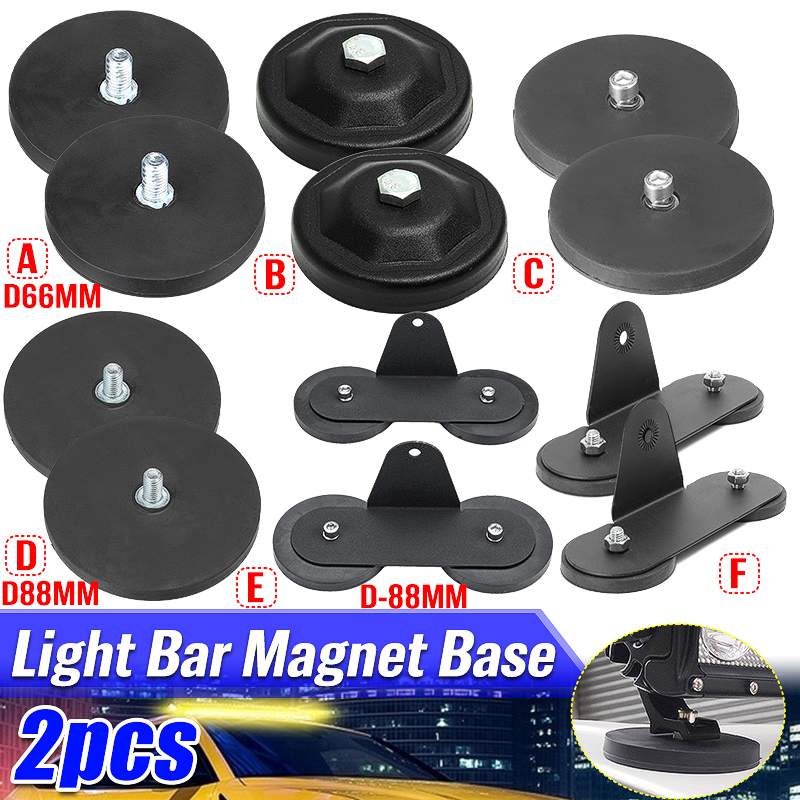 

Pair Powerful Magnetic Base Mounting Bracket Lamp Holder LED Work Light Bar Magnet Sucker For Offroad SUV ATV UTB Pickup