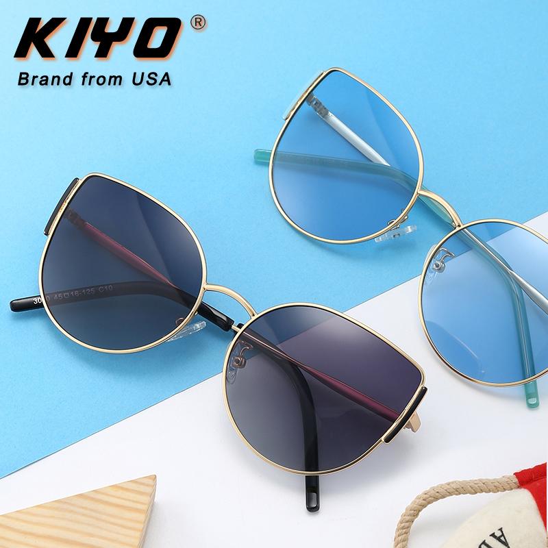 Kiyo Brand 2020 New Kids Polygonal Polarized Sunglasses Metal Fashion Sun Glasses High Quality Uv400 Driving Eyewear 3030 DECHs