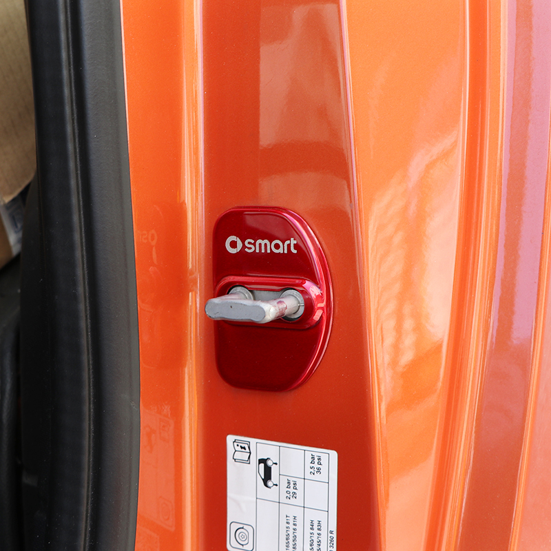 

2 Pcs Car Door Lock Protection Cover Stainless Steel Decoration For Smart fortwo 453 451 Coupe Car Styling Accessories