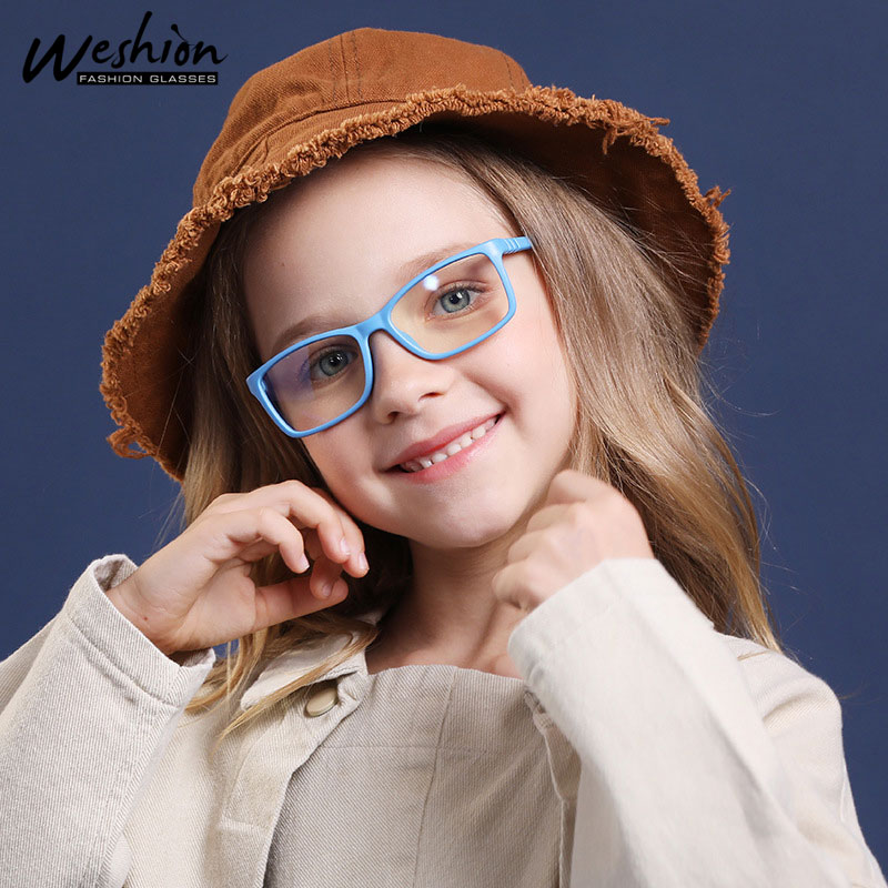 

Vintage Anti Blue Light Glasses Kids Children Sun Glasses Boy Girls Clear Computer Tranparent Flexible Optical Frame Oculos UV