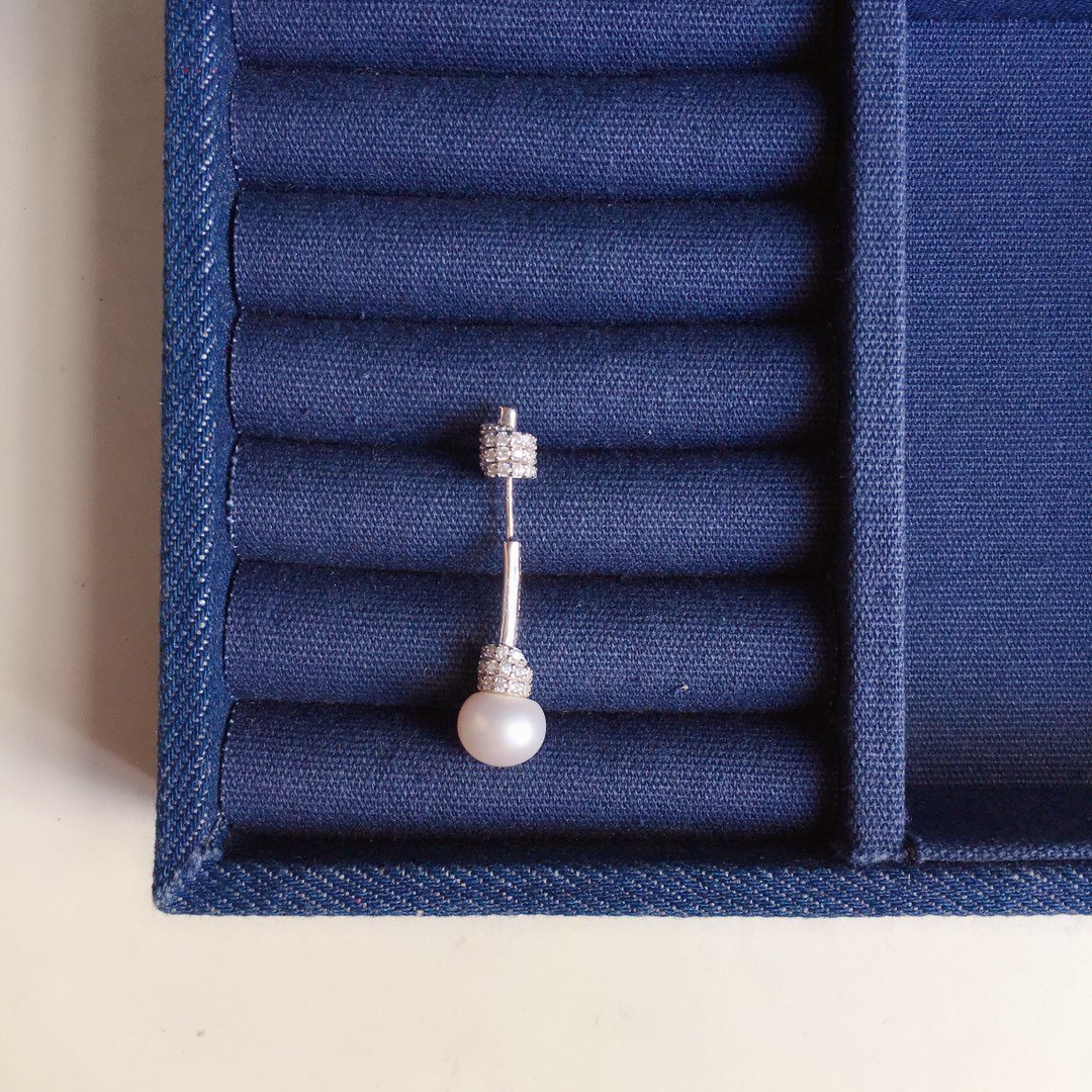 

jewelry S925 sterling silver Freshwater Pearls earrings female single temperament personality Silver Plated earrings Women Party Gift