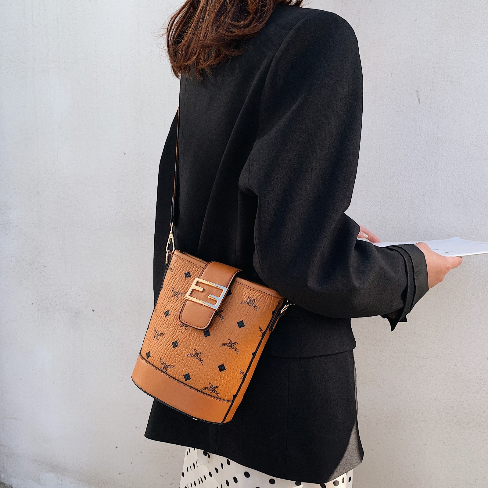 

Pink sugao luxury crossbody bagS designer purse women shoulder bag bucket bag 2020 new fashion handbags high quality messenger bag BHP, Black