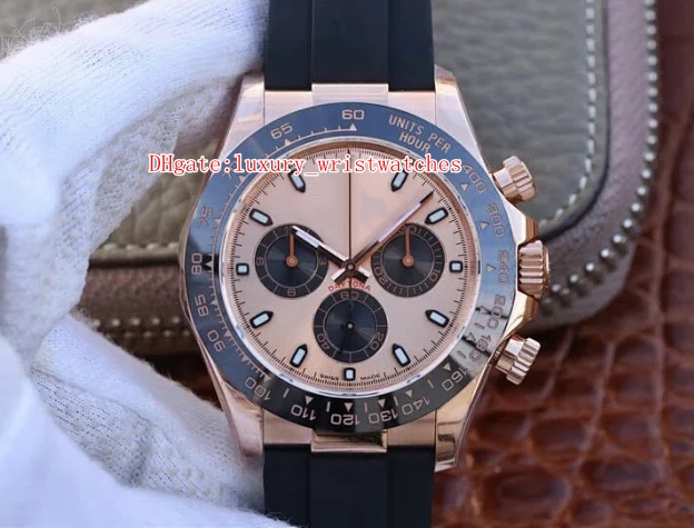 

2 Color Best Quality Watch N Chronograph CAL.4130 Movement 40mm Cosmograph 116515 116518 904L Ceramic Automatic Mens Wristwatches Watches