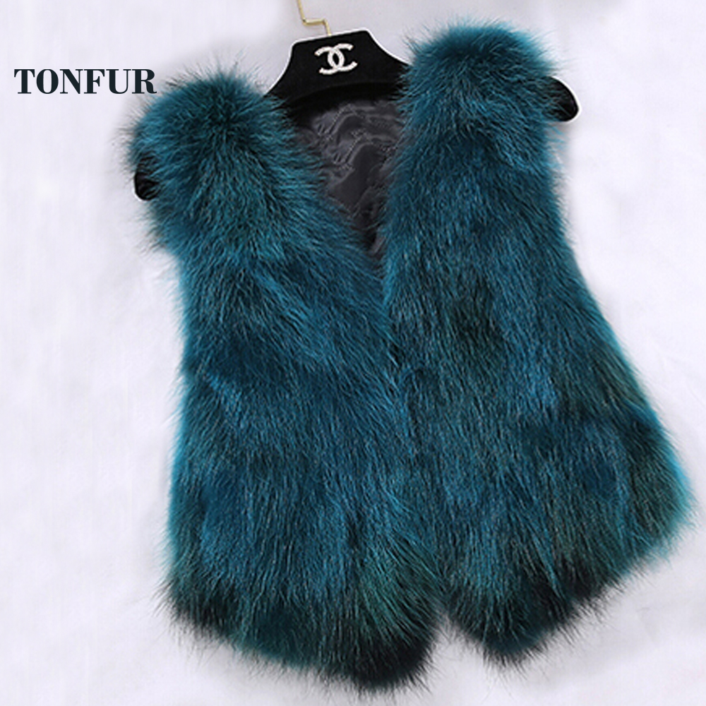 

Sleeveless Vest Real Fur Gilvet Natural Fur Vest Women Trend Fashion Factory Wholesale Retail Waistcoat DFP819, Rose