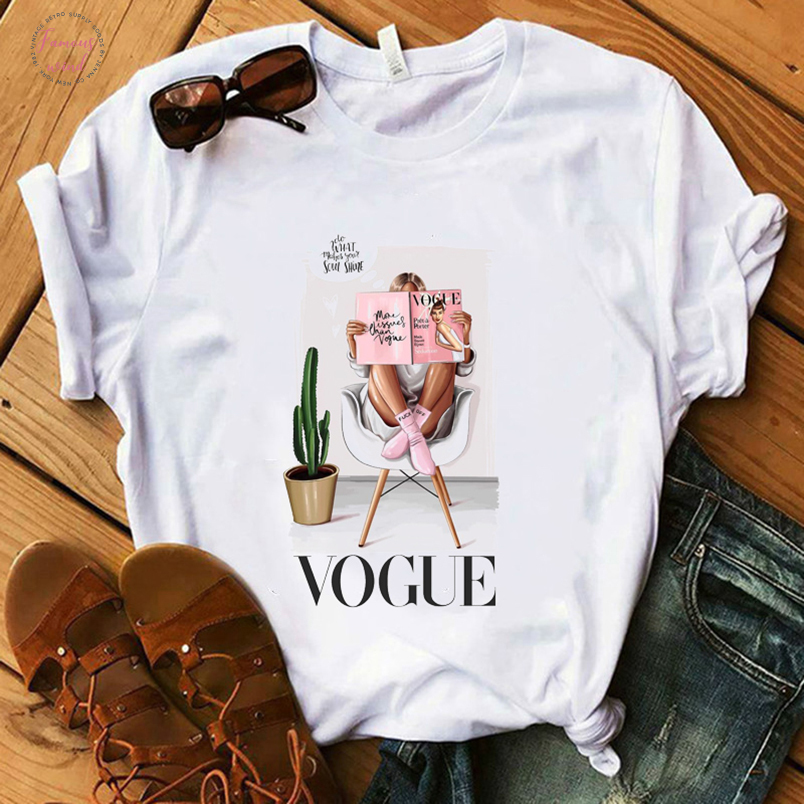 

Vogue Summer White T Shirt Lady Do You Happy Shirts Woman 100% Cotton Soft Tops Harajuku Kawaii