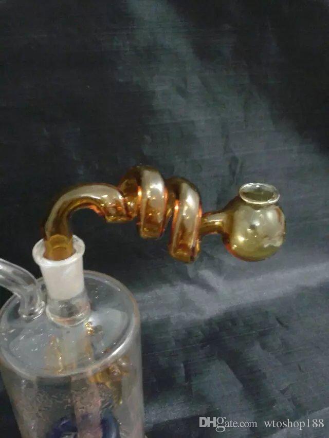 

Spiral pot Wholesale Glass bongs Oil Burner Glass Water Pipes Oil Rigs Smoking Free
