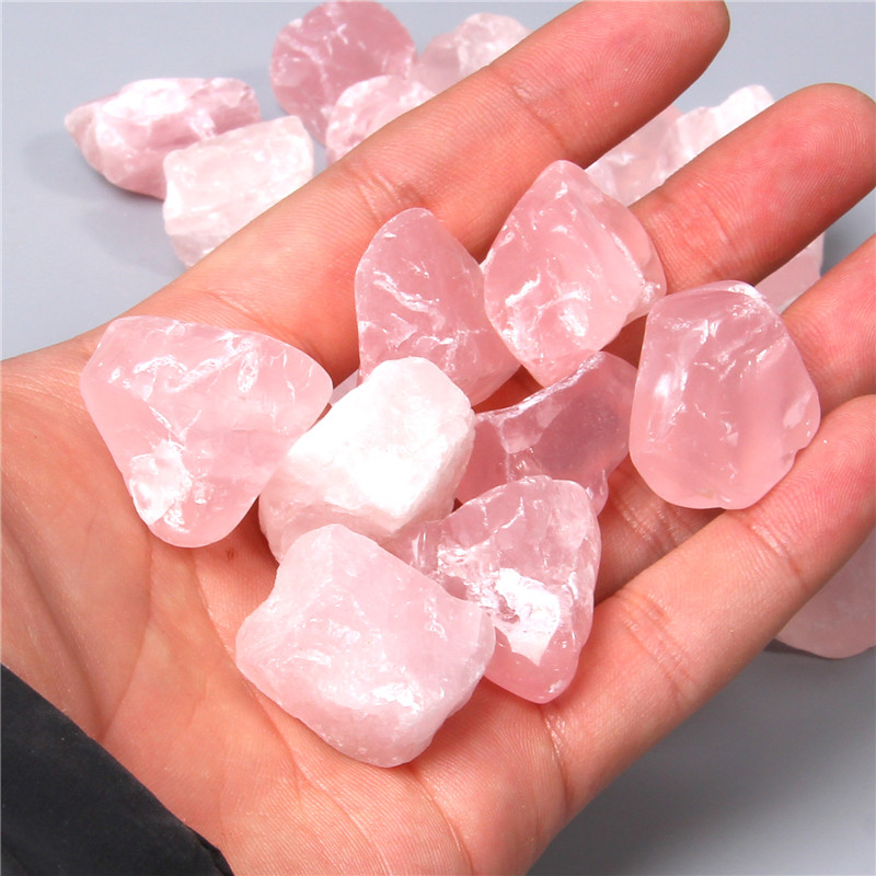 

50g Bulk Raw rose pink quartz Stone Crystal Healing Irregular Natural Rock Home Desk Aquarium Decor Chakra stone quartz (2-3pcs)
