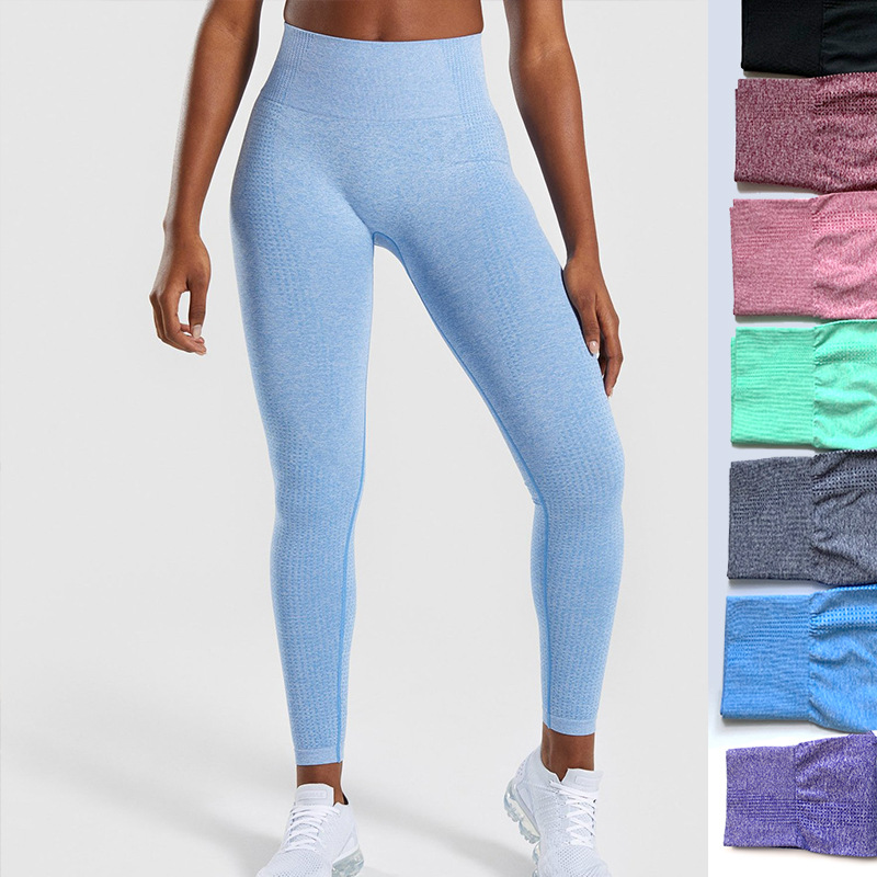 

Kezrea Ladies Solid Color Seamless Peach Hip Fitness Clothes High Waist Tights Yoga Pants Leggings Sweatpants