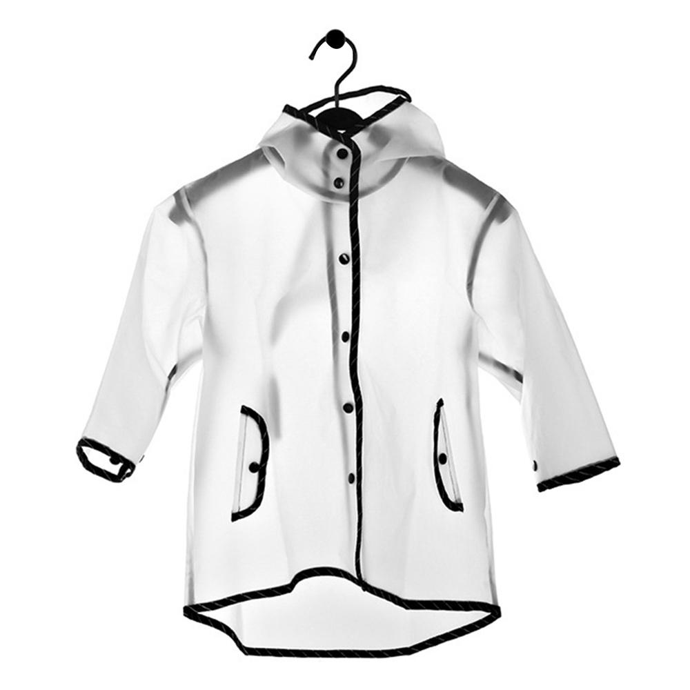 Transparent Eva Raincoat Boys Rain Coat Hooded Outdoors Clear Waterproof Kids Girls Toddler Children'S Raincoats Rainwear NWwYG
