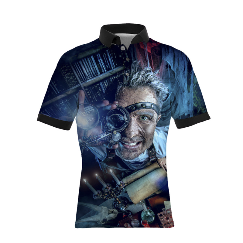 

Polo Shirts 3d Print Tee T-Shirt High Street Clothing Mens Custom Polo Shirt Novetly Gifts Mens Tops Summer Short Sleeve Polo Shirts, White;black