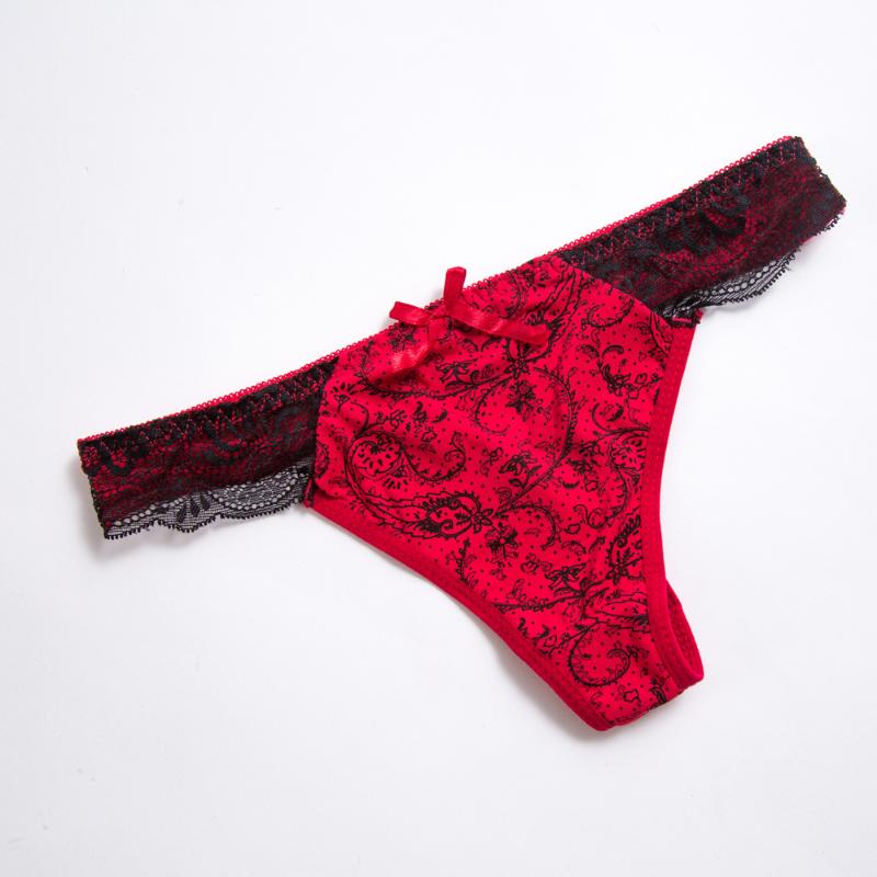 

Women Print Lingerie G-string Briefs Underwear Panties Thongs Knickers tangas underwear women panties, Beige