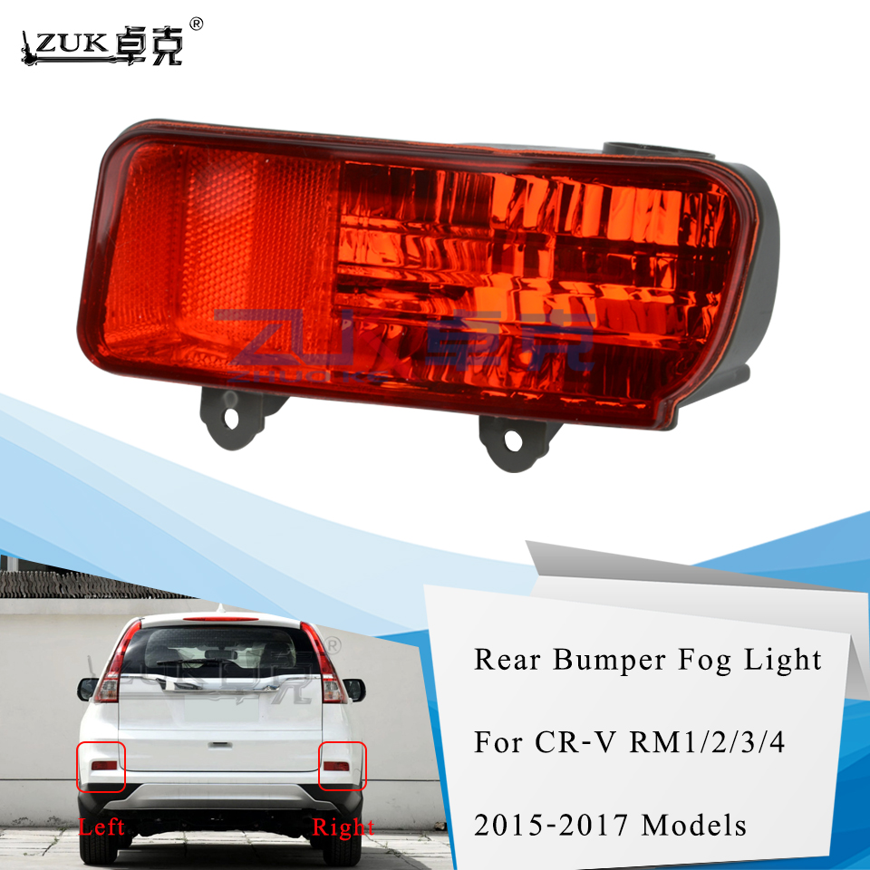 

ZUK Car Styling Brand New Left Right Rear Bumper Reflector Rear Fog Light Fog Lamp For HONDA CRV 2015 2016 RM1 RM2 RM3 RM4