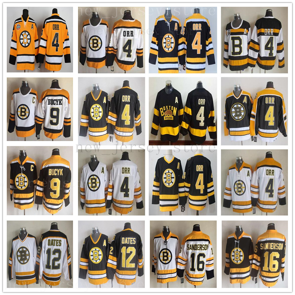 

Vintage CCM 75th Stitched 4 Bobby Orr Jersey ice Hockey 9 Johnny Bucyk 12 Adam Oates 16 Derek Sanderson Jerseys for Man, As the picture