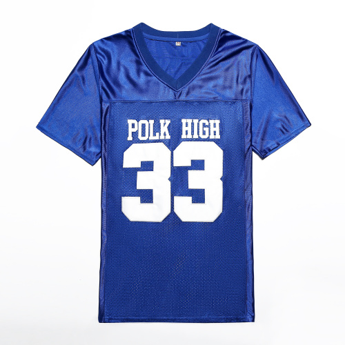 

Married With Children #33 Al Bundy Polk High Football Jerseys Stiched Men's Al Bundy jerseys S -XXXL Blue