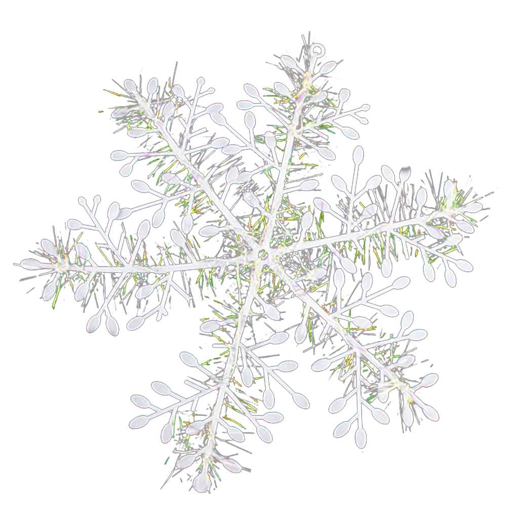

3Pcs Classic White Snowflake Ornaments Christmas Holiday Party Home Decor White