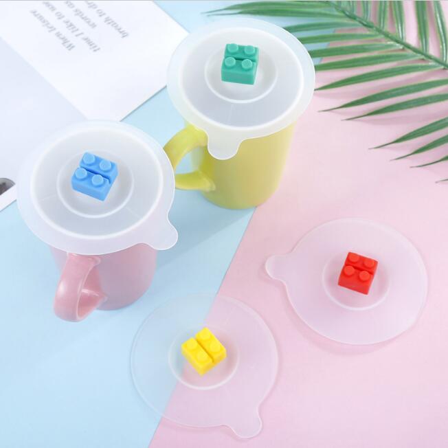 Tapa de Taza de T/é de Silicona a Prueba de Polvo Tazones Se Puede Utilizar En Cualquier Borde Liso como Tazas Tazones Peque/ños y Vasos 5 Piezas Tapa de Taza de Silicona a Prueba de Polvo